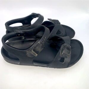 Birkenstock Rio Rubbet Sandal Toddler Size 30 Black US Size 12 Buckle